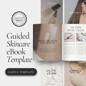 Skincare eBook Canva Template: Lead Magnet & Skincare Tips