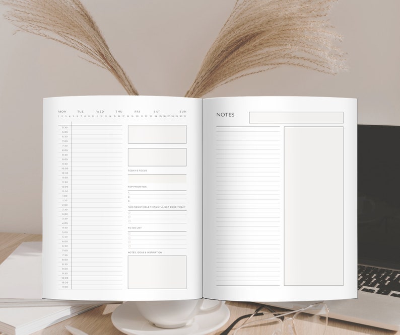2024 Planner Template Spiral Planner Template 2024 Printable Etsy