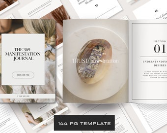 369 Manifestation Journal Canva Template: Spiritual Coaching Lead Magnet