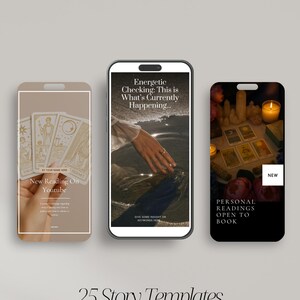 Tarot Instagram Templates: Social Media Posts, Reel Covers, Editable Canva Designs (Instant Download) image 10