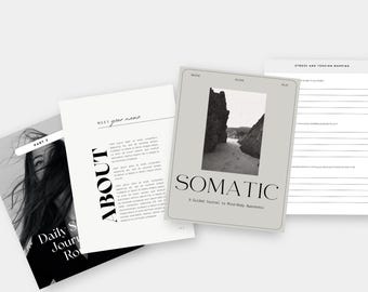 Somatic Journaling Canva Template: Mind-Body Awareness (Digital Download)