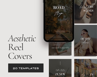 Dark Instagram Reel Covers, Canva Templates