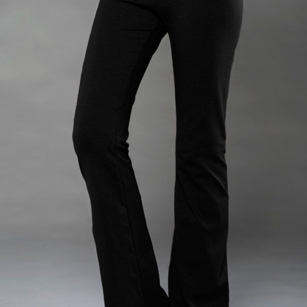 Yoga Pants (CSJ602) Cotton Spandex Fold-Over