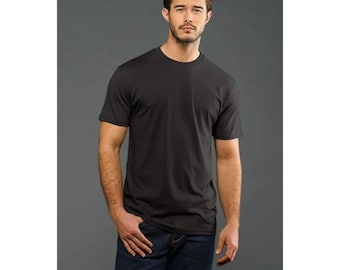 Blanks+ Men's X Heavy Jersey Short Sleeve Tee, Black, White, Navy, Charcoal, Red