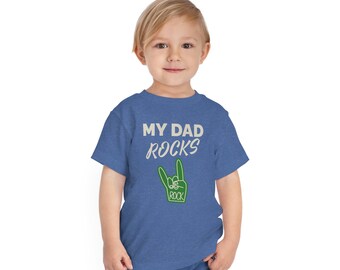 My Dad Rocks! Toddler Short Sleeve Tee