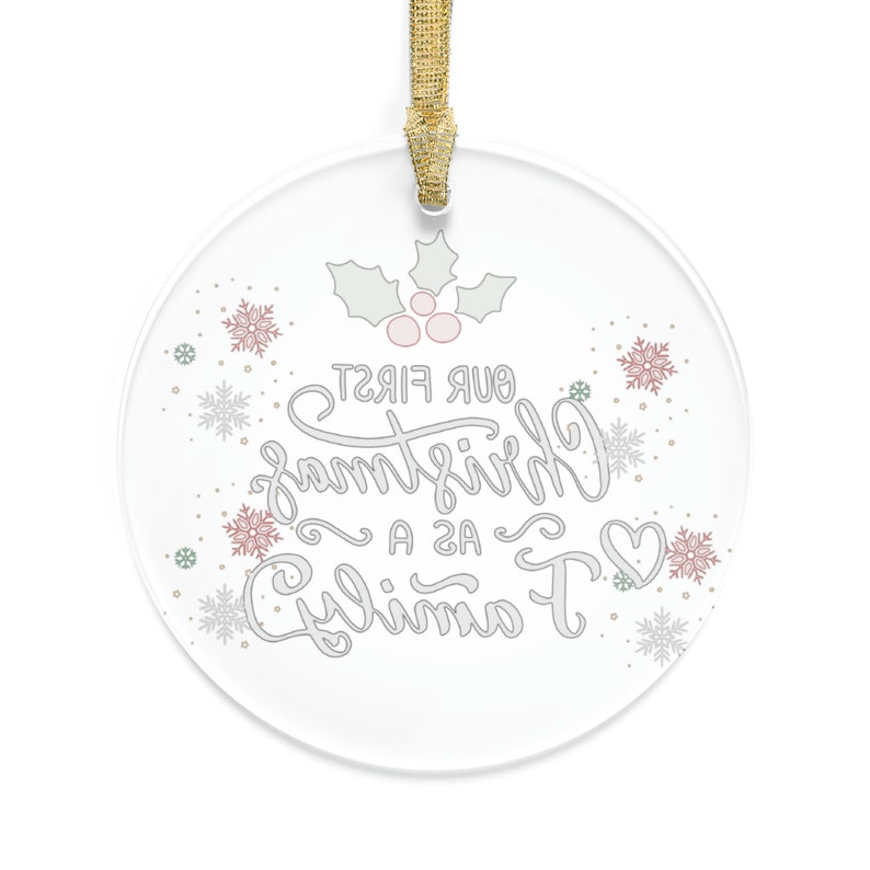Our First Christmas Acrylic Ornaments, First Christmas, Family Christmas, Christmas Ornament