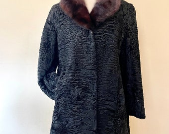 Vintage Lamb and Mink Fur Coat