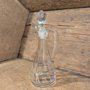 Vintage Glass Cruet With Stopper