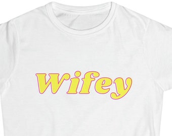 Linda camiseta de esposa: regalo perfecto para recién casados; camiseta de estilo suave para mujer