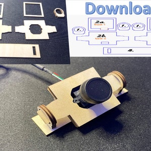 Updated Camera Mount Design to fit more manufacture cameras SVG USB Square LightBurn LightObject AI Download Files dxf Do it yourself