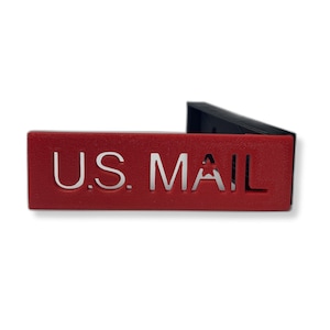 Sleek US MAIL Design Mailbox Flag for Stone or Brick Mailboxes