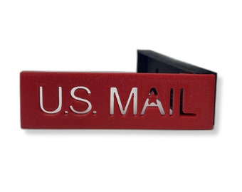 Sleek US MAIL Design Mailbox Flag for Stone or Brick Mailboxes