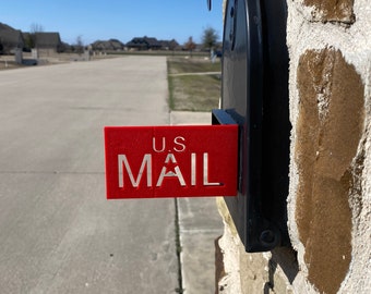 US MAIL Mailbox Flag for Stone or Brick Mailboxes