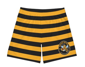 Bumblebee Striped Shorts Beach Shorts | Buzzy bites food truck ravioli ohio toledo rossford