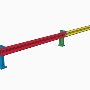 1/35 Scale Highway Guardrail System