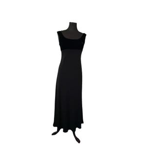 v neck halter dress Paths Cross Maxi Dress Black / L