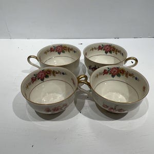 Lot Of 4 Tea Cups HAAS  CZJZEK (H&C)-CORONADO victorian c1930-Annette
