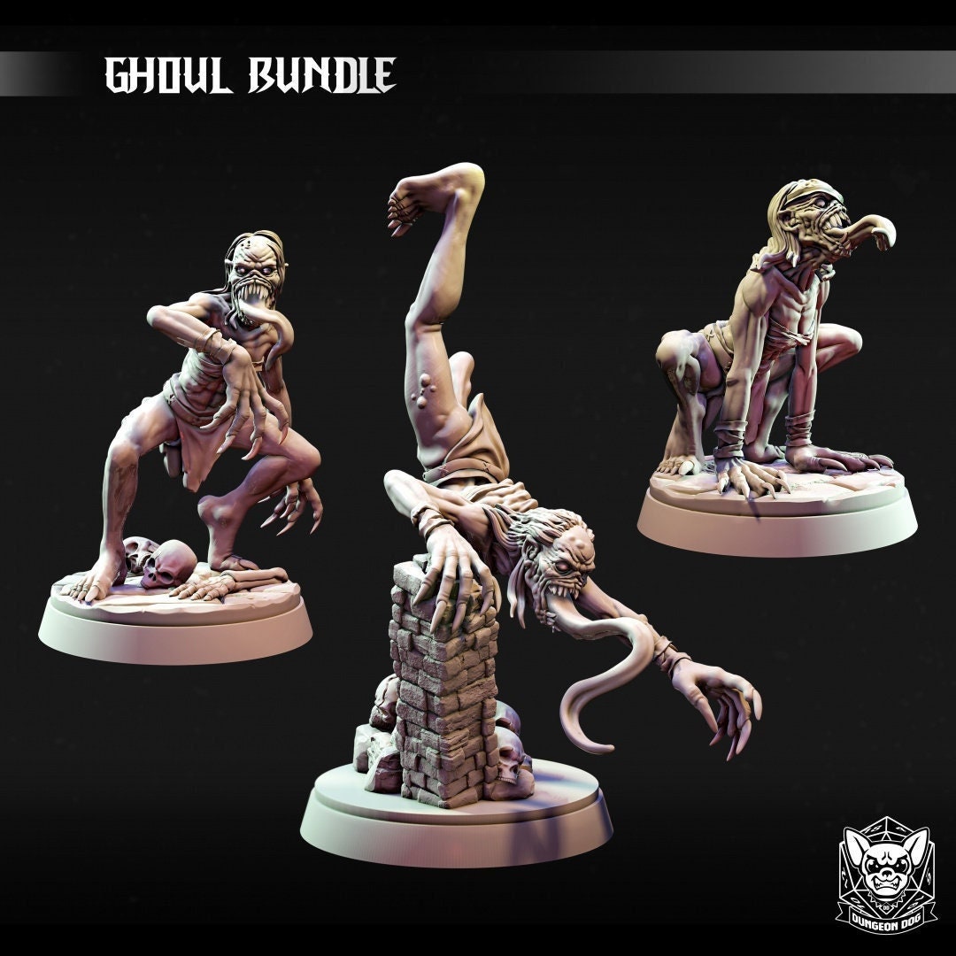 Ghouls 4 Poses by Yasashii Kyojin Studio for Dungeons and 