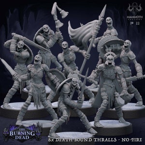 Undead Thralls Army Zombie Miniatures for D&D TTRPG Pathfinder 5e Monster Encounter Figure Tabletop Gaming Mini Dungeons and Dragons Demon