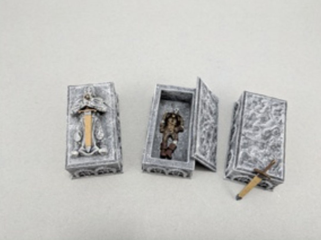 D&amp;D Sarcophagus Removable Sword Terrain Pack Tabletop RPG Scatter ...