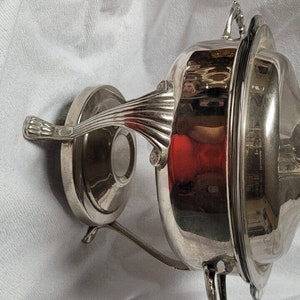 Vtg Leonard Silver Plated Chafing/serving Dish W/ Warmer Base and 2qt ...