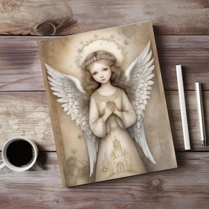 Christmas Angel Notebook, Christmas Diary, Christmas Journal, Christmas Angel Gift