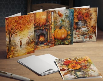 Autumn Greeting Cards, Fall Themed Cards