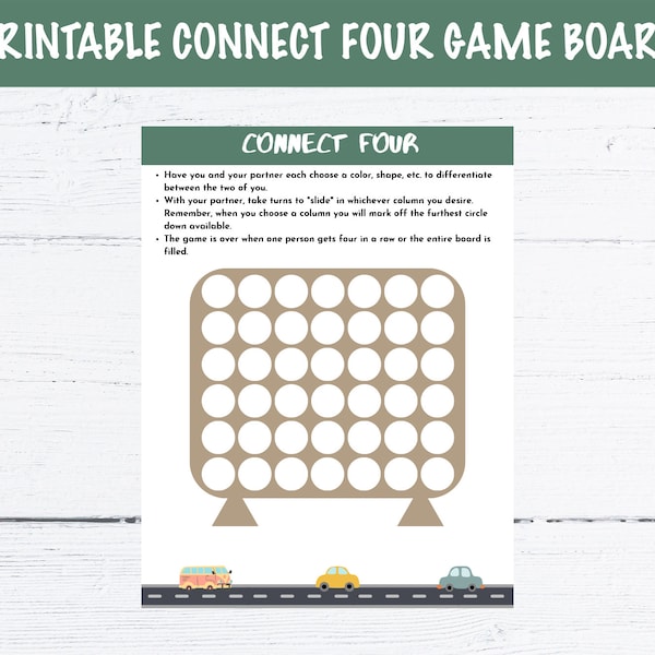 Connect Four Template Etsy Connect Four Template Etsy