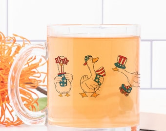 American Geese Mug Glass