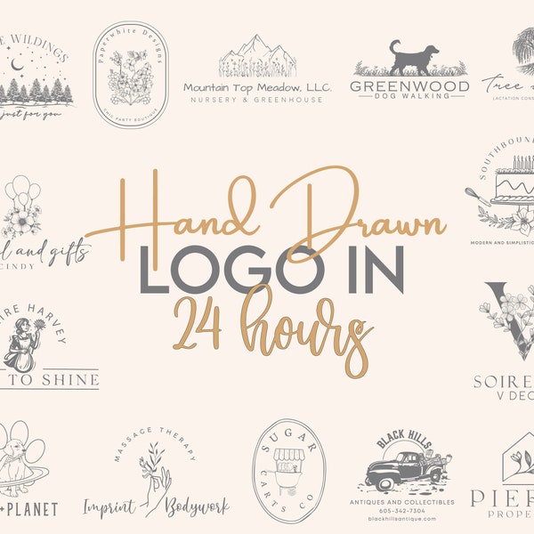 Logo personalizzato disegnato a mano, design del logo, design del logo personalizzato per le aziende, design del logo, design del logo aziendale, logo, logo fotografico