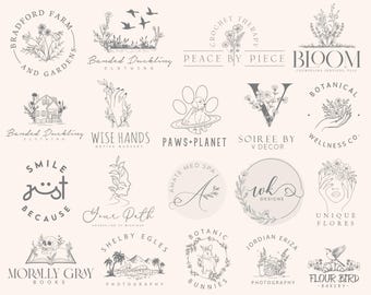 Custom Hand Drawn Logo, Logo Design, Custom Logo Design, Unique Logo Design, Photography Logo, Minimalist Logo Design, Logo Design Custom