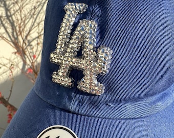 限定 ブロンズ MLB LAロゴ グリッター ベースボールキャップ LAドジャース ラインストーンハット | '47ブランド 調節可能ベース
