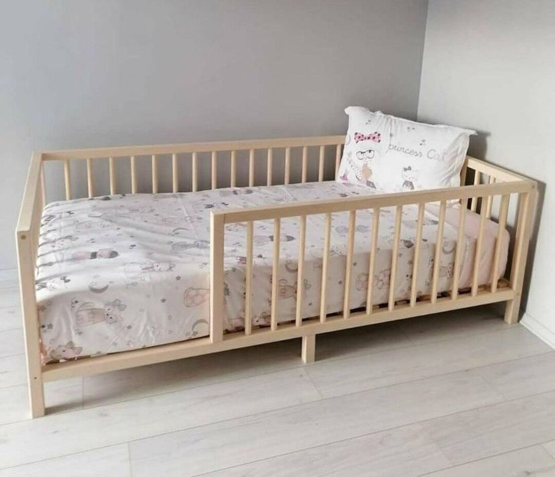 Toddler Montessori Bed With Slats Montessori Floor Bed for Etsy UK