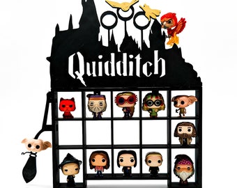 Mini Funko Château Harry Potter | Mini étagère murale Funko Pop | Quidditch | Présentoir Funko Pop| Décoration d'étagère flottante | Funko Kinder joie