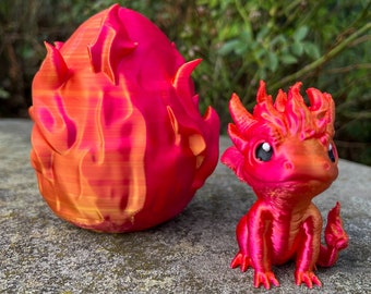 3D printed cute  dragon in Egg , Adorable dragon, fidget toy, Gemstone , articulated Dragon , Desk Toys , 3d dragon , gift , birthday gift