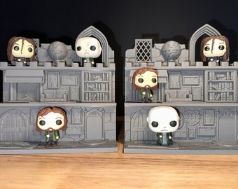 Mini Funko Harry Potter Schloss | Funko Pop Mini-Wandregal | Funko Pop anzeigen | Funko Pop Display| Schwebendes Regaldekor | Funko Kinder mini