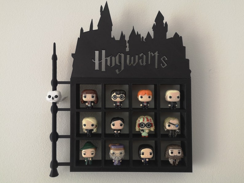 Mini Funko Harry Potter Castle Funko Pop mini Wall Shelf Display Funko Pop Funko Pop Display Floating Shelf Decor Funko Kinder joy imagen 1