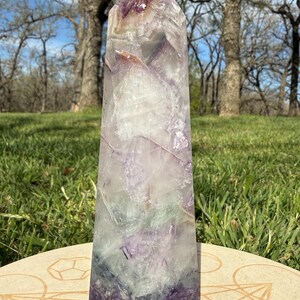 Large Rainbow Fluorite Tower