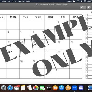 2023 Calendar & To Do List