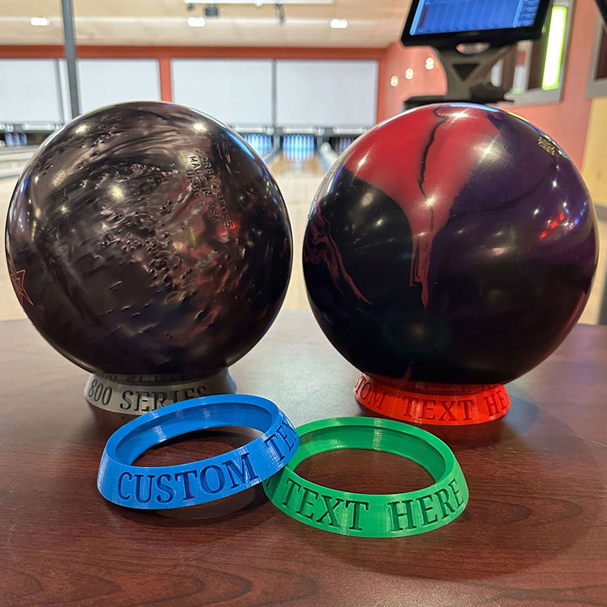 Personalized Bowling Ball Holder With Custom Text Gift/accessory free Shipping Etsy