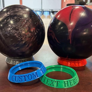 Bowling Ball Holder with CustomText (Free Shipping)