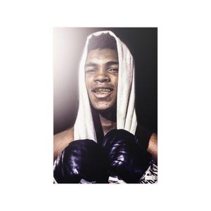 Boxlegende Muhammed Ali Satin Poster - Wand Kunst Druck, Wohnkultur, Sport Fan Geschenk, Inspiration Zitat Druck, Sammlerstücke