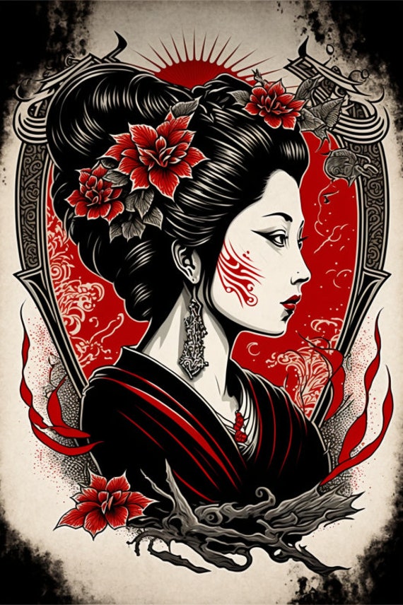 Traditional Geisha Tattoo