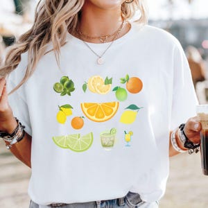 Citrus Fruit Comfort Colors T-Shirt: Garment-Dyed Summer Fashion