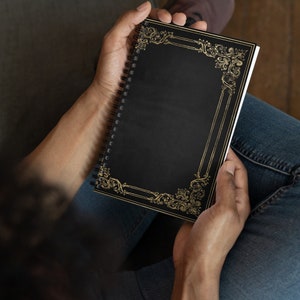 Antique Book Spiral Notebook | School Supplies | DnD Accessories | Note-taking | Gift | Witch | Wiccan | Journal | Art Journal | Sketch