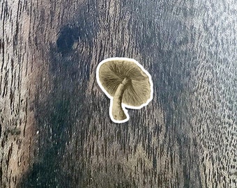 Antique-Style Mushroom Sticker! | Fungus | Dark Academia and Cottagecore Stickers for Laptops | Gremlincore Stickers | Nature | Botany