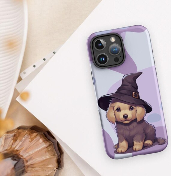 Witchy Puppy Tough iPhone Case iPhone 16 Halloween Pastel