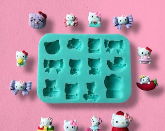 Silicone MATTE CUTE Kid Character Flexible Mold (premium quality silicone, uv resin mold, makes matte pieces)