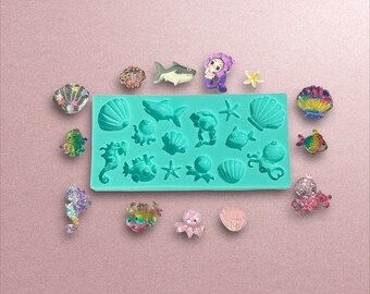 Silicone VARIETY Beach Mold (quality and premium silicon, uv resin mold, resin mold, food safe, PLEASE read description)