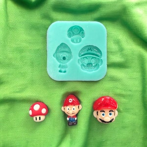 Silicone Video Game Character mold (sizes are in last picture) (quality silicone, premium silicone, UV molds)
